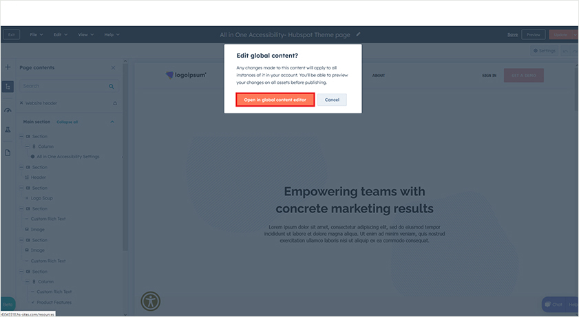 accessible hubspot pro website design