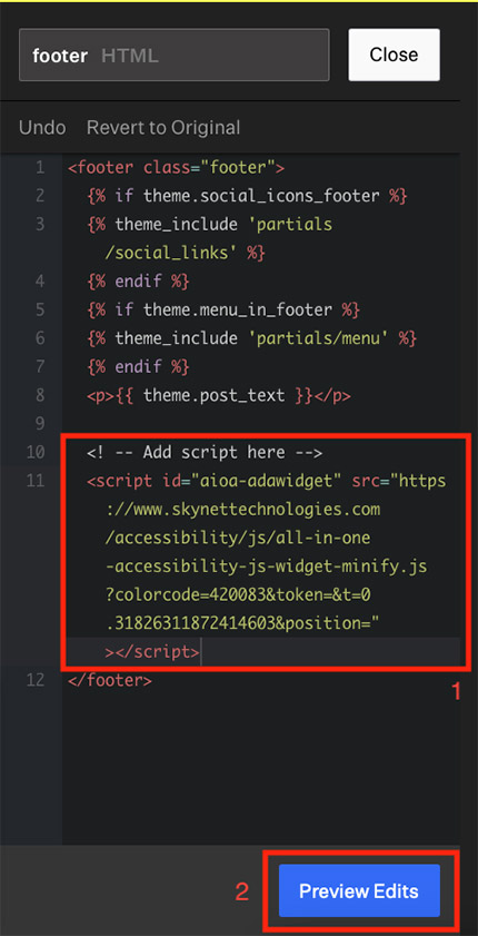 format all in accessibility