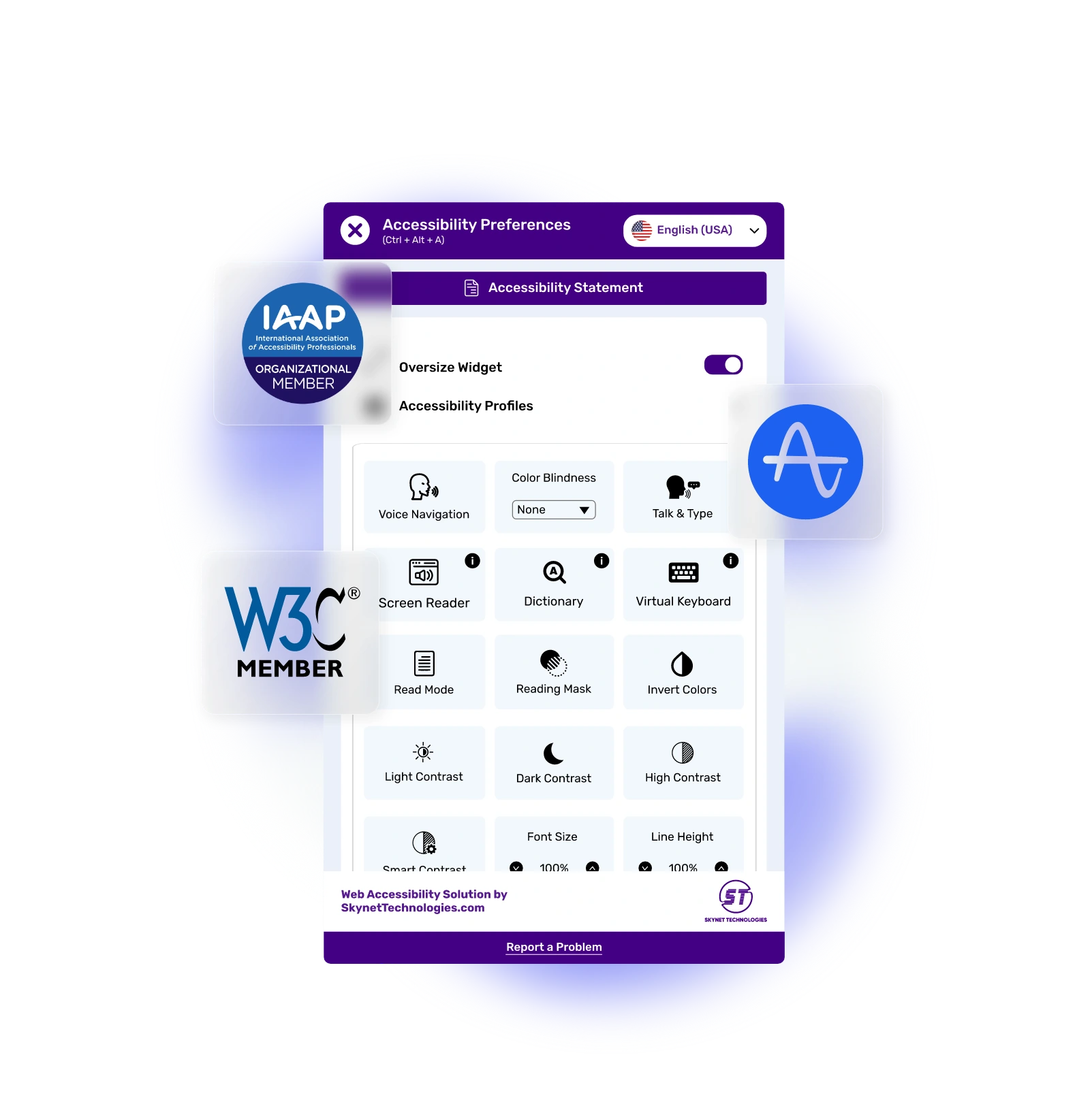 Amplitude Accessibility Widget