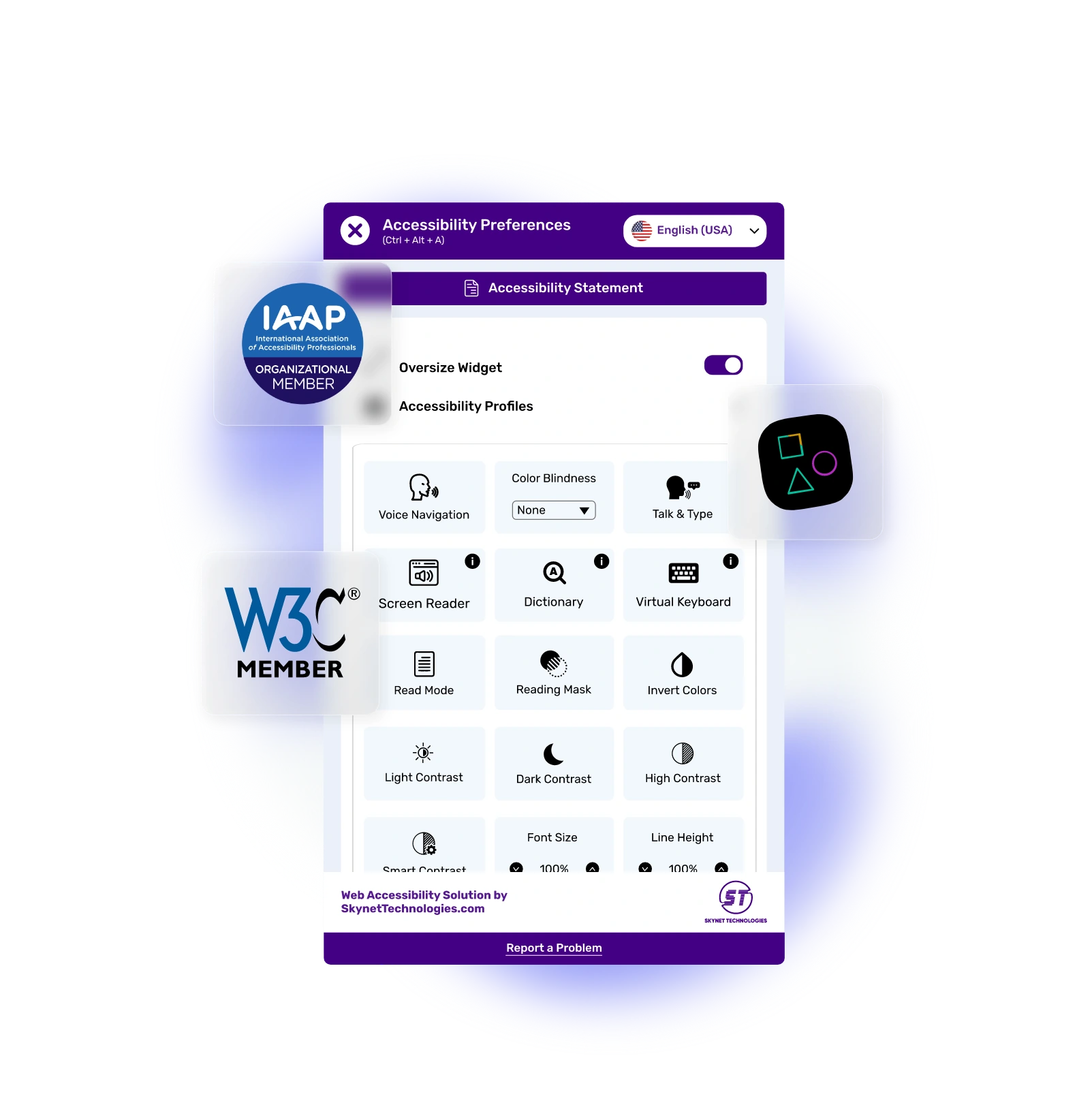 Apostrophe CMS Accessibility Widget