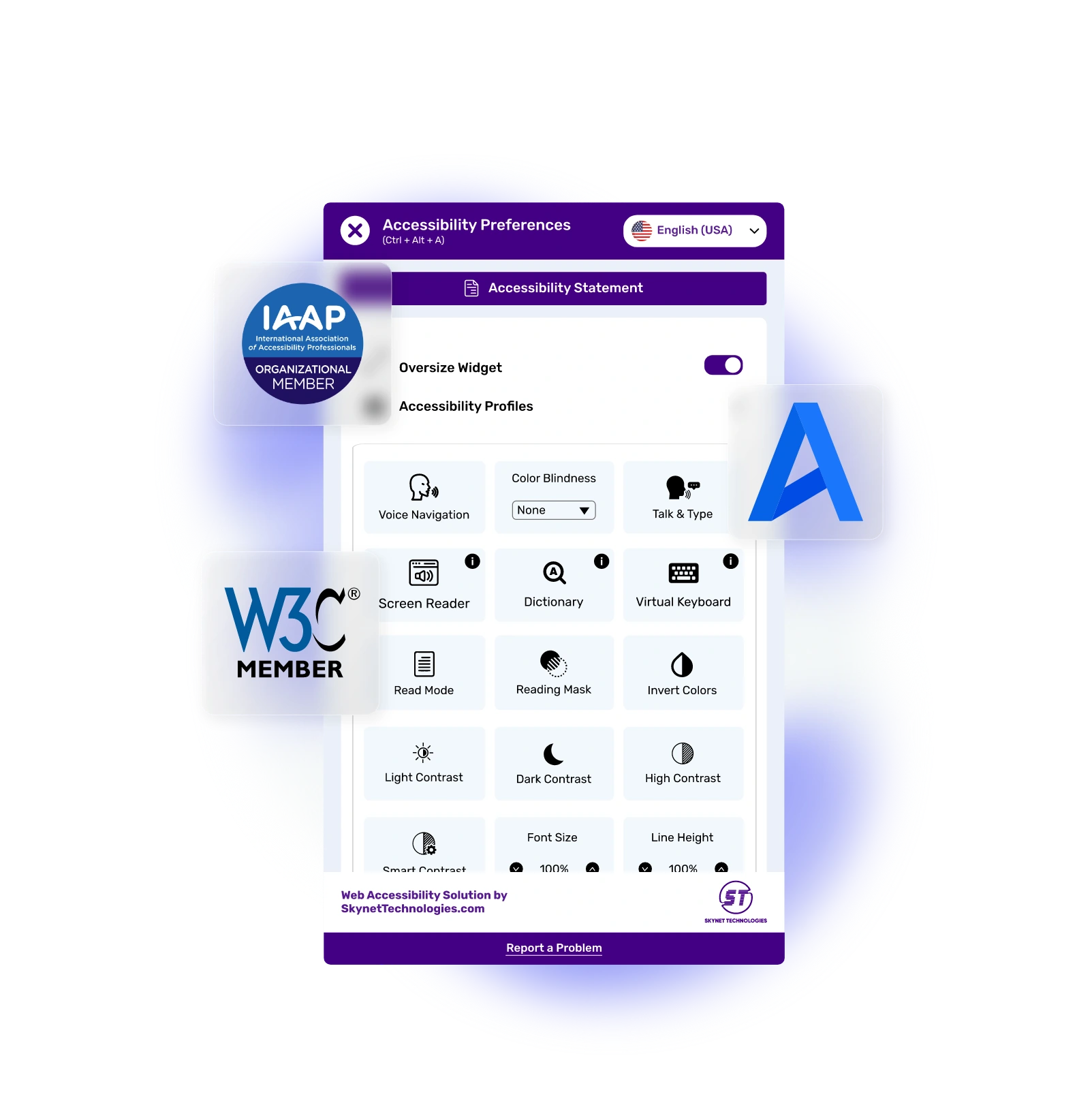 Azuriom Accessibility Widget