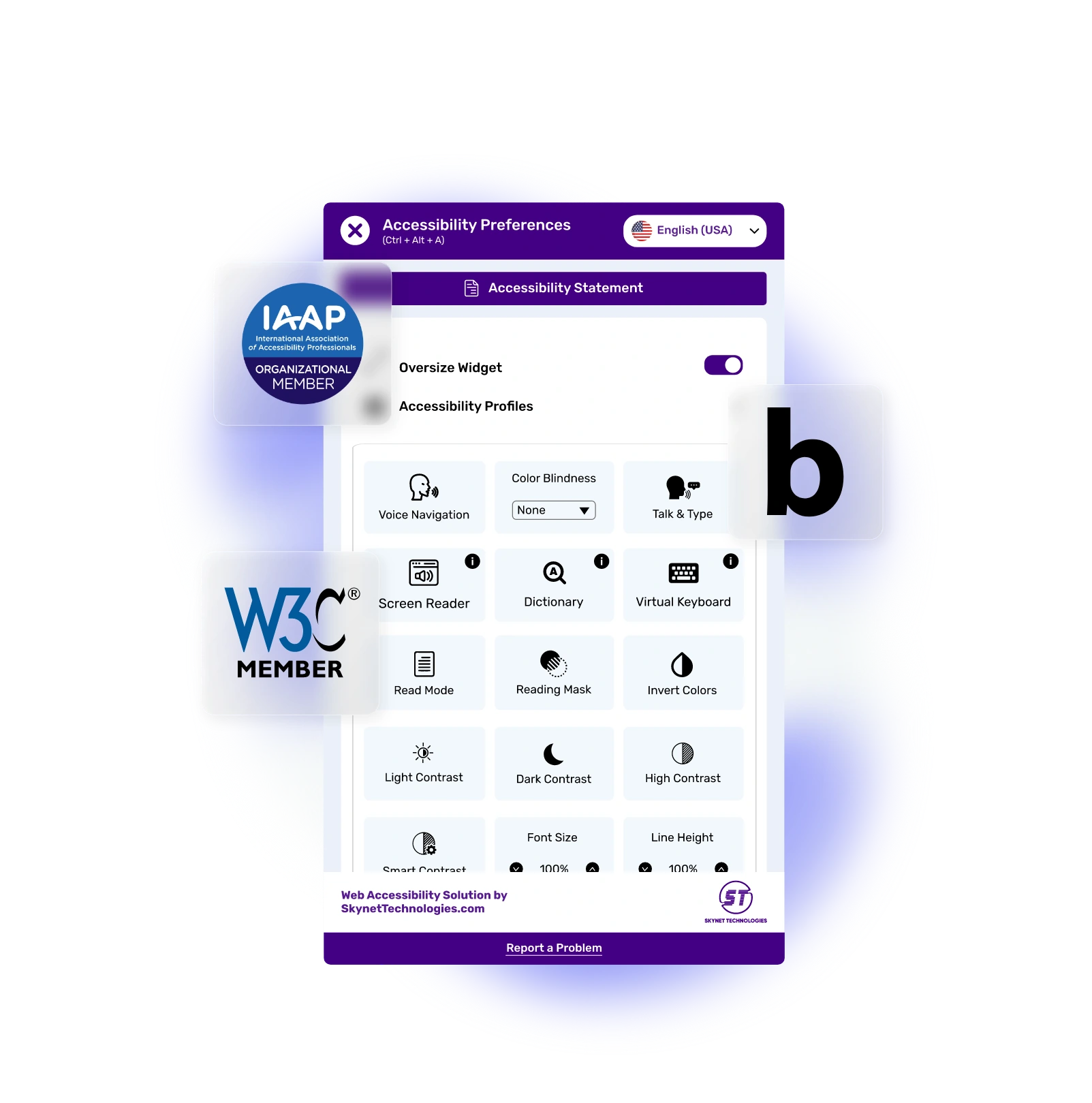 Bricolage Accessibility Widget