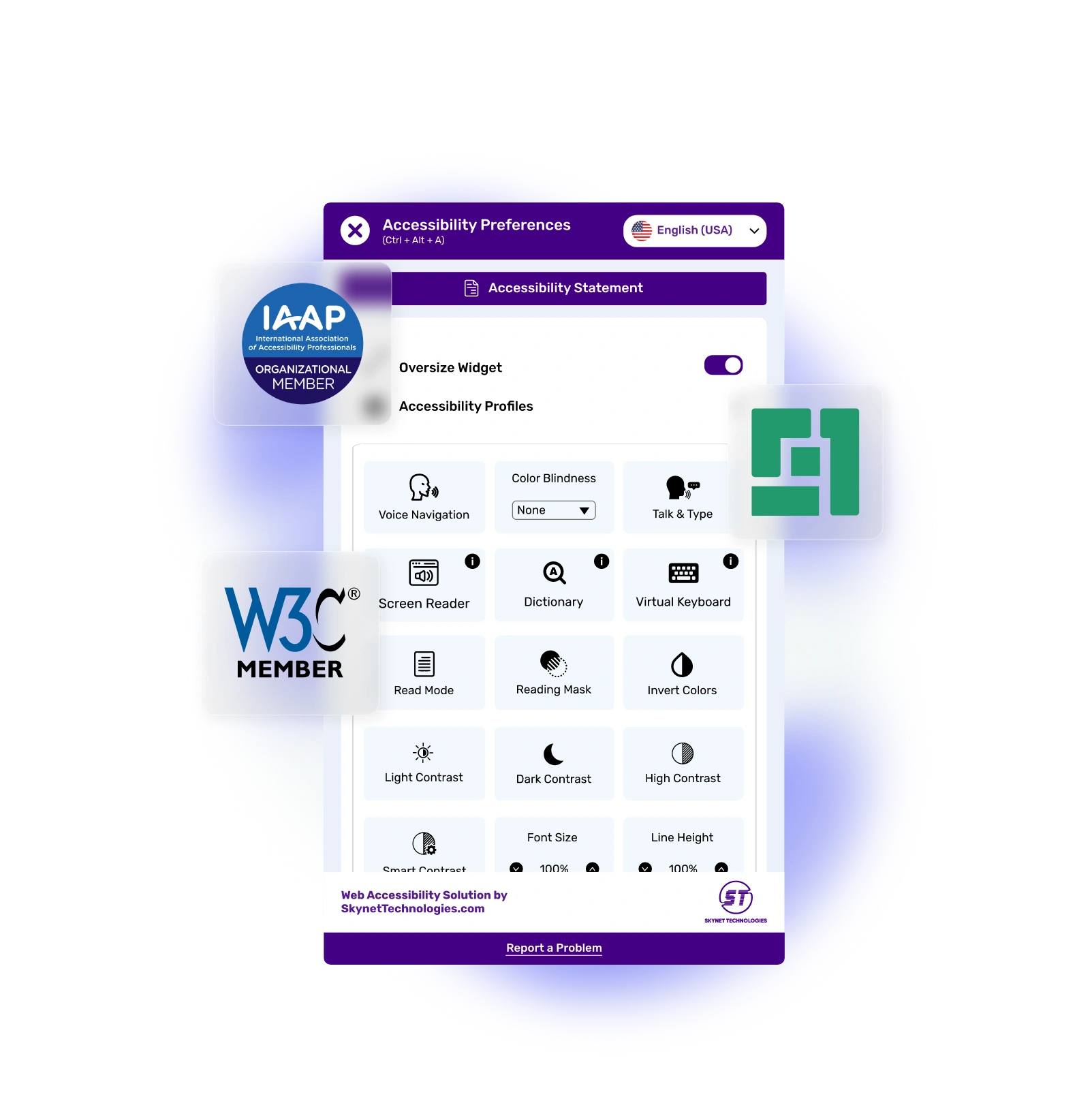 C1 CMS Accessibility Widget