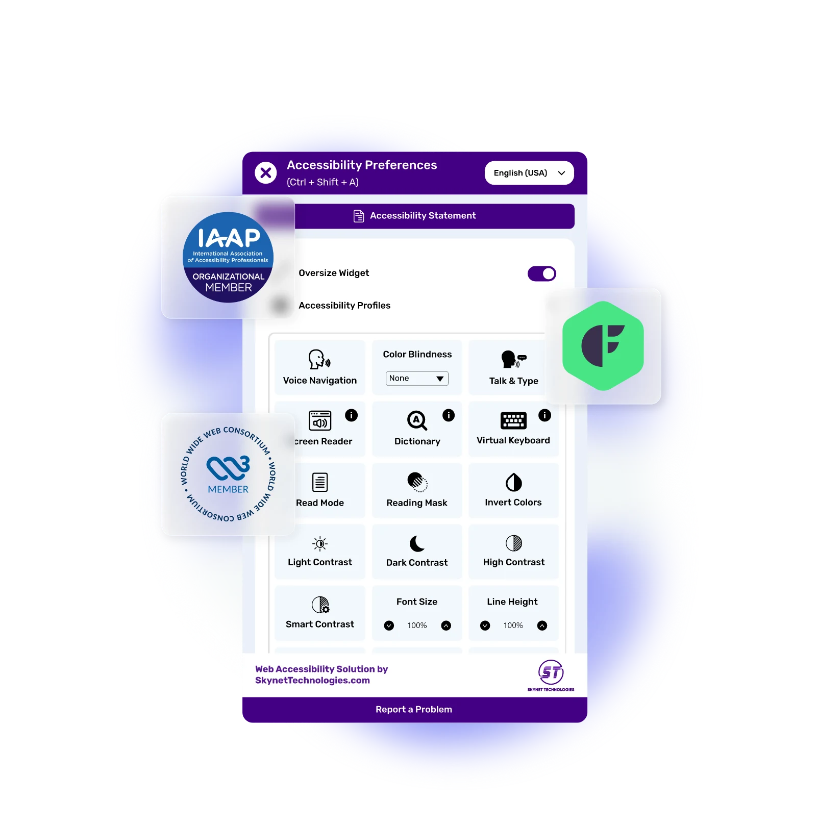 Cofoundry CMS Accessibility Widget