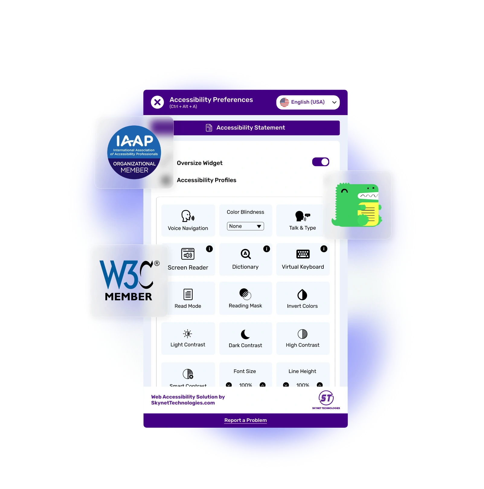 Docusaurus Accessibility Widget