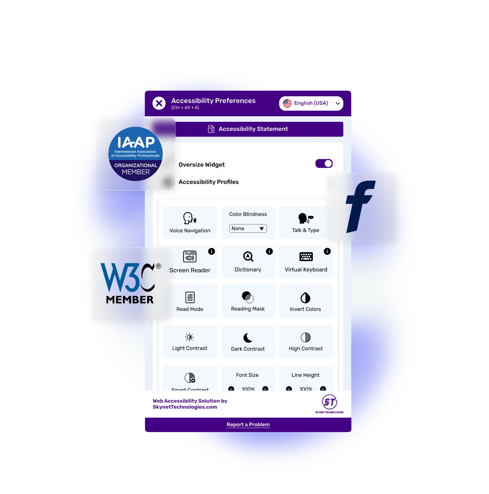 Fasthosts Accessibility Widget