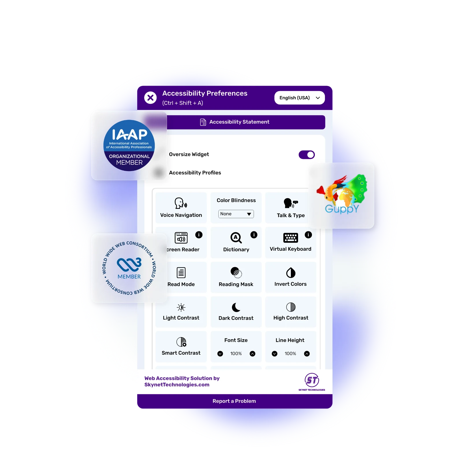 GuppY Accessibility Widget