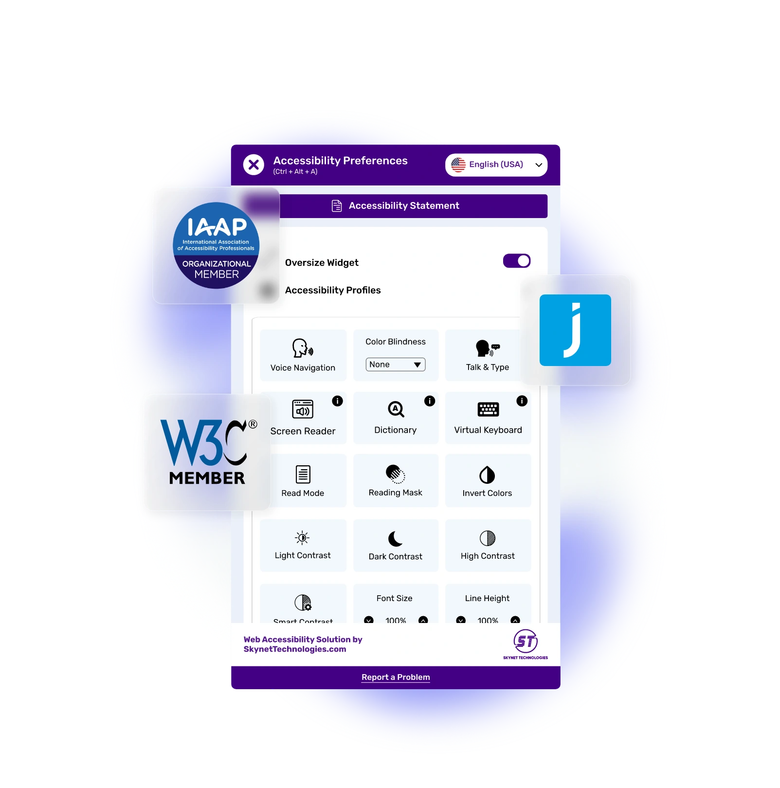Jahia Accessibility Widget