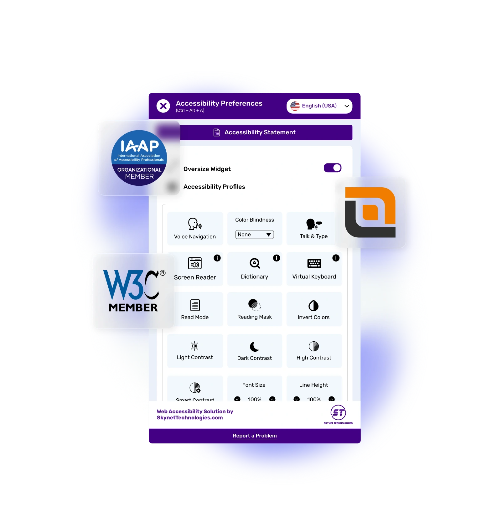 LogicalDOC Accessibility Widget