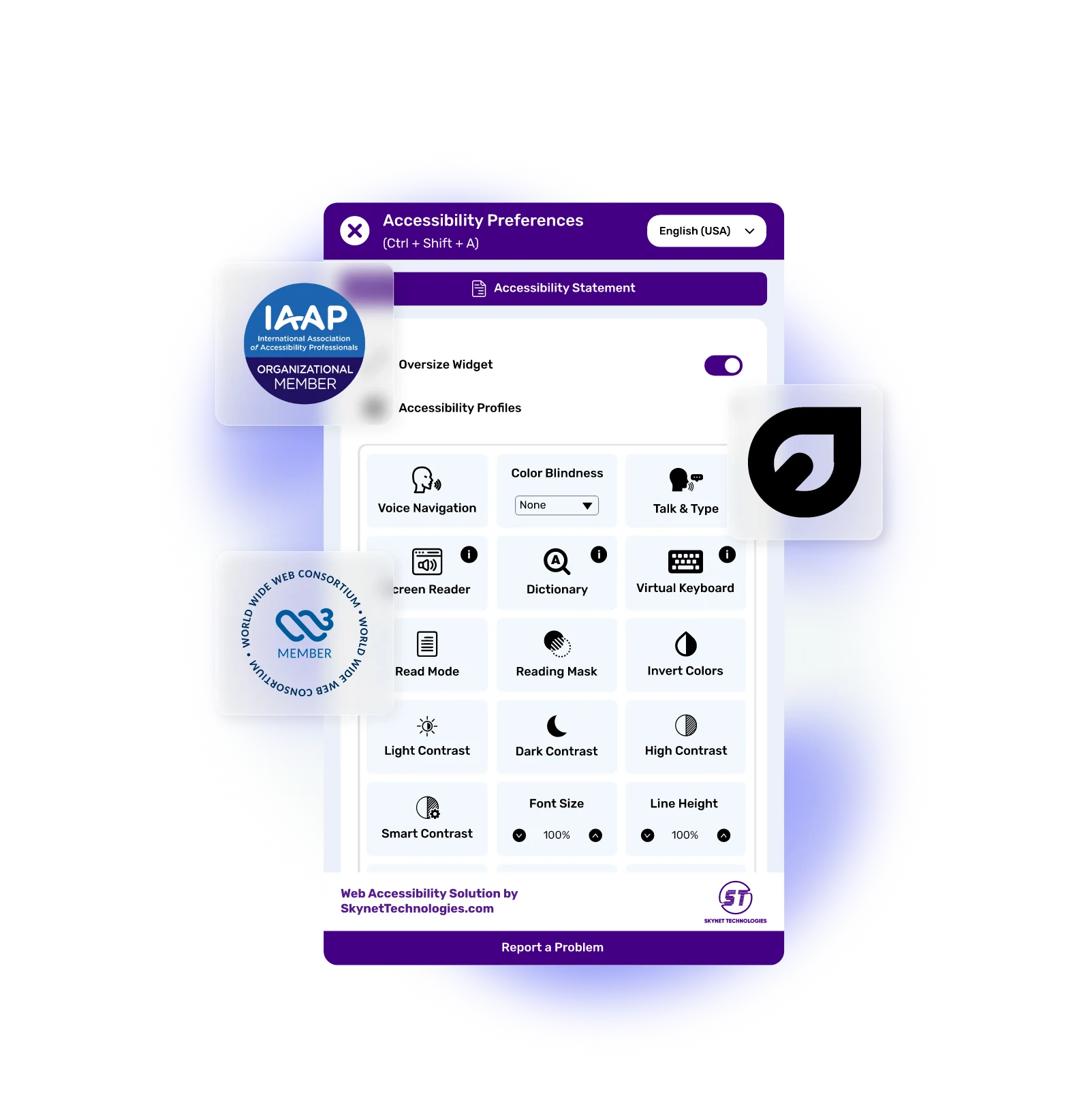 PRADO Accessibility Widget