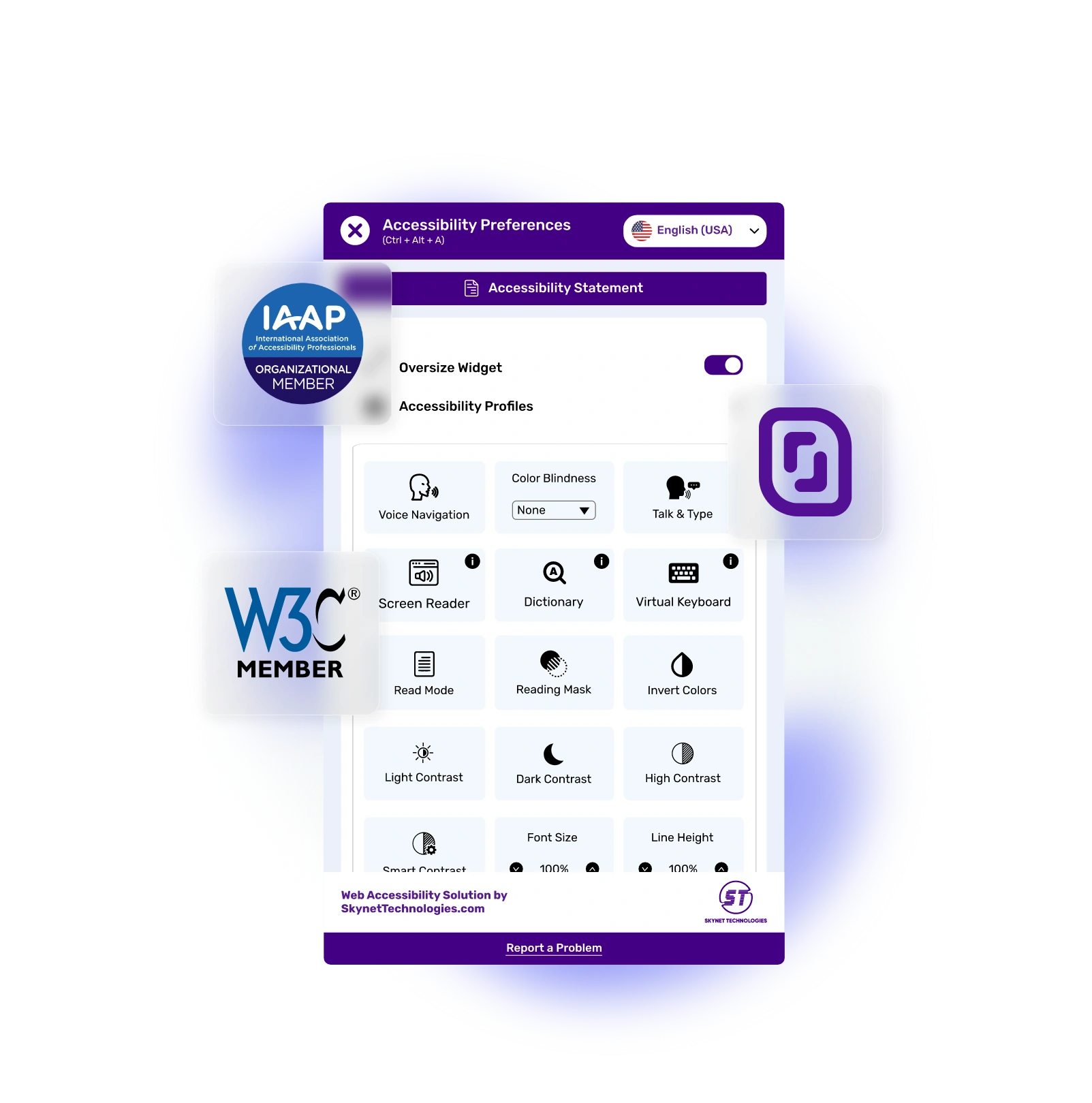 Scaleway Accessibility Widget