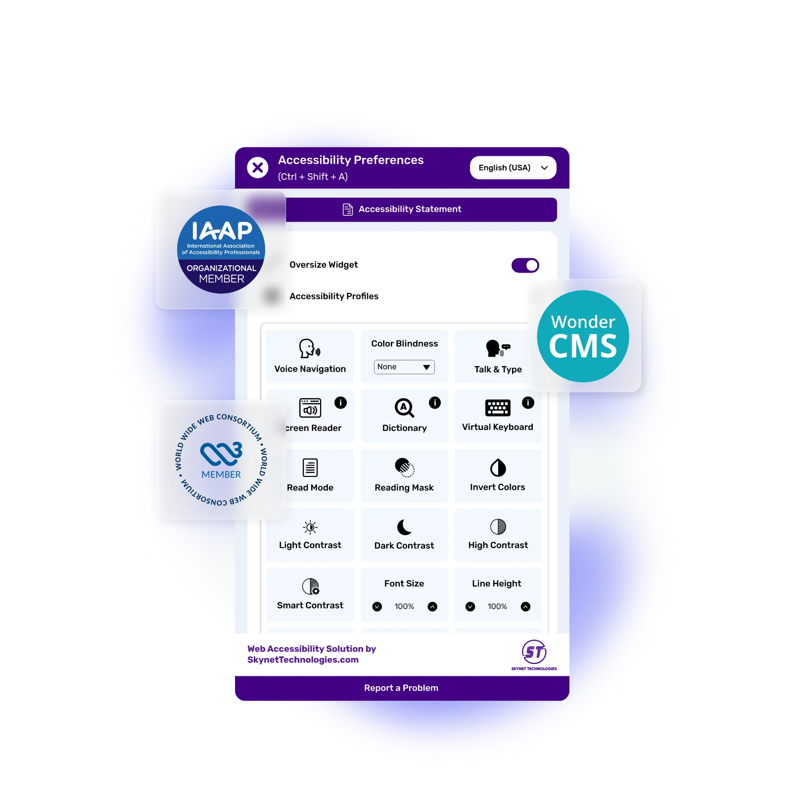 WonderCMS Accessibility Widget