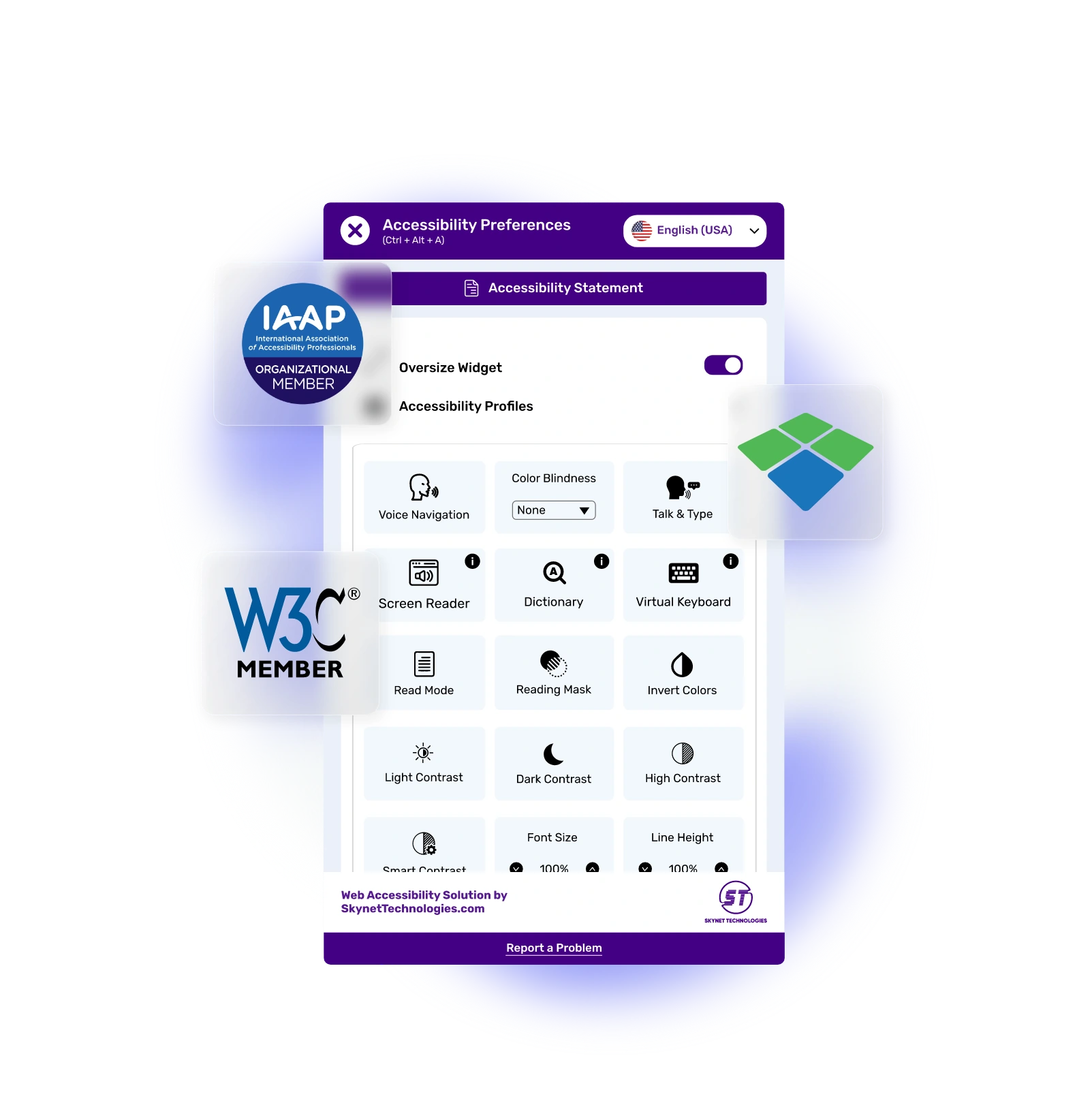 Zenario Accessibility Widget