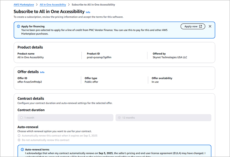 aws-marketplace wcag web accessibility