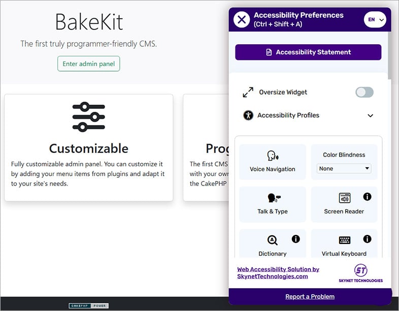 bakekit ada website accessibility