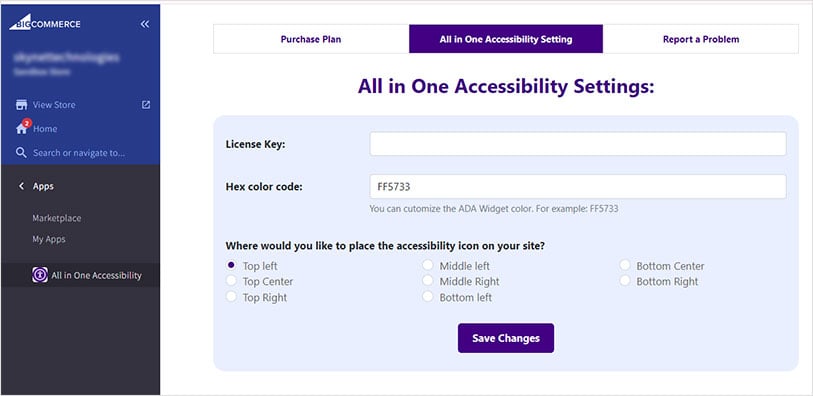 BigCommerce Multi Storefront Accessibility App