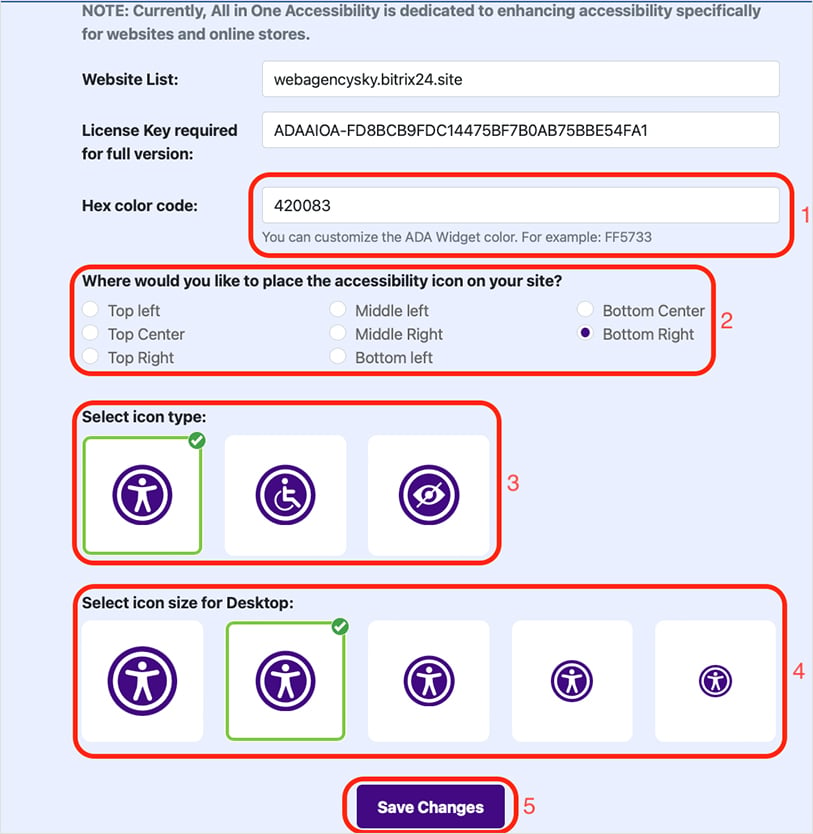 Bitrix24 All in One Accessibility PRO