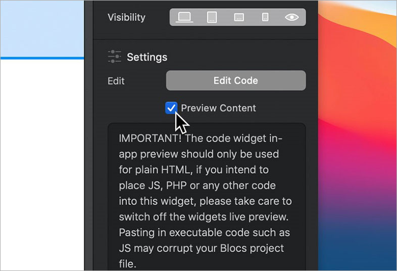 blocs wcag web accessibility