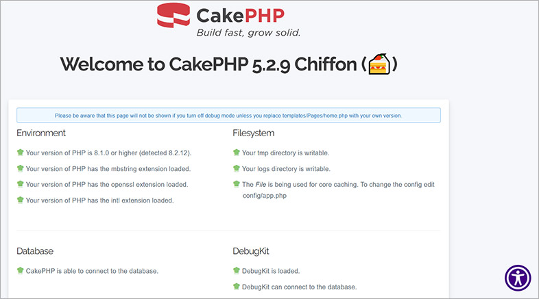 cakephp wcag web accessibility