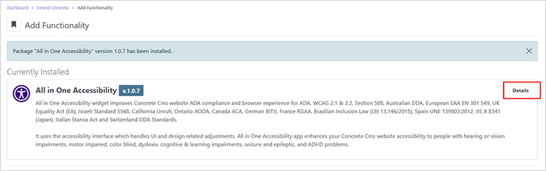 accessible concretecms accessible website design