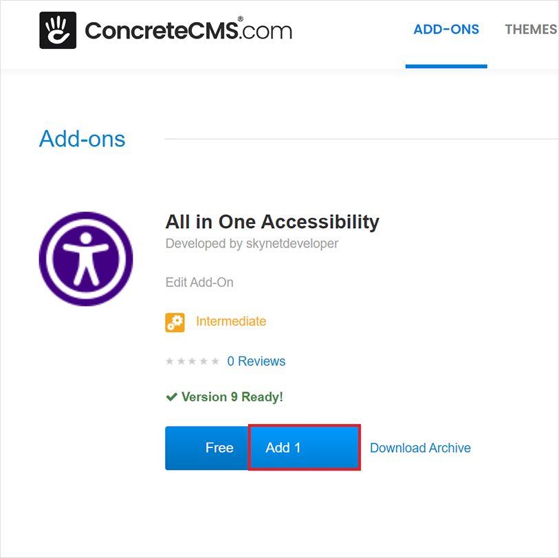 Enable Concrete CMS website accessibility