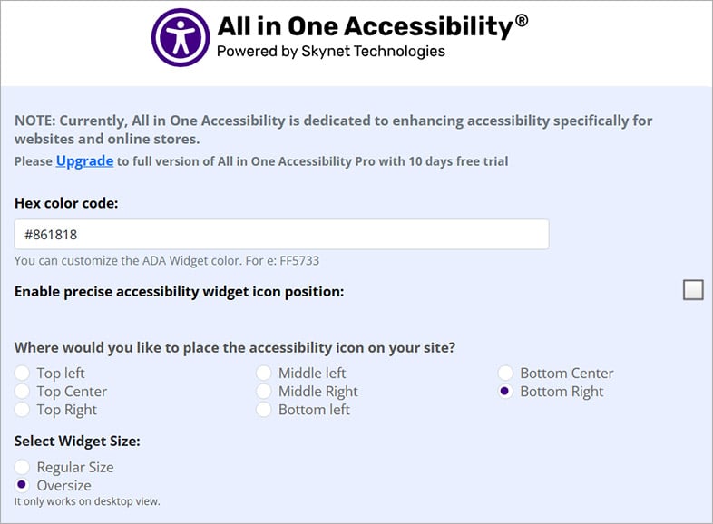 cubecart accessible website design