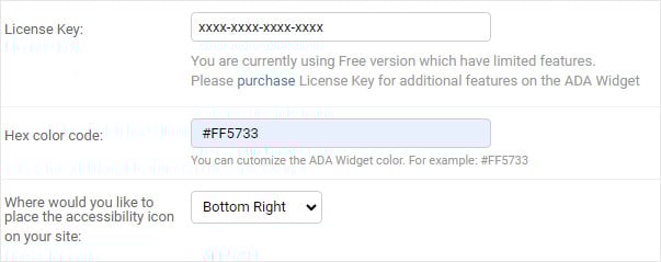 ada wcag accessibility integration