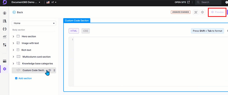 document360 accessible website design