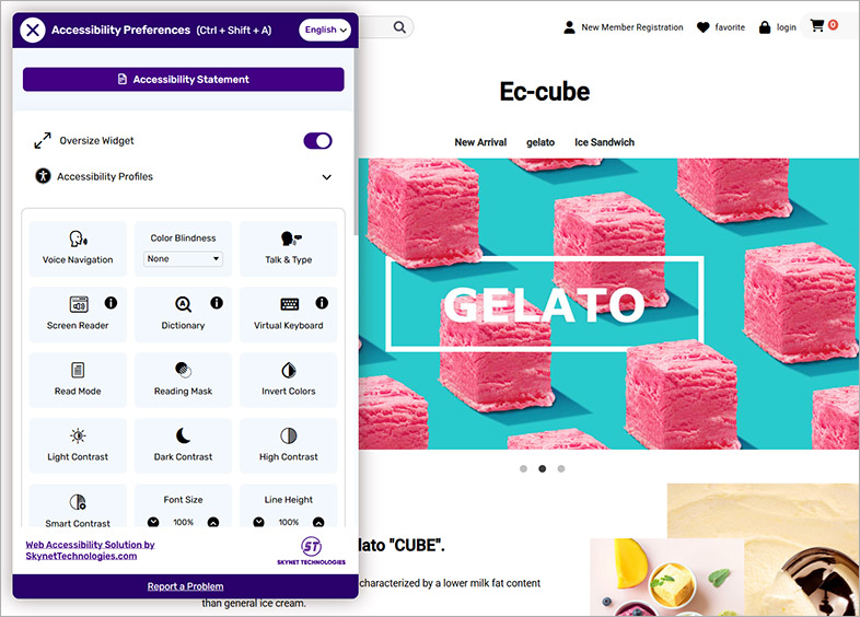 ec-cube ada website accessibility