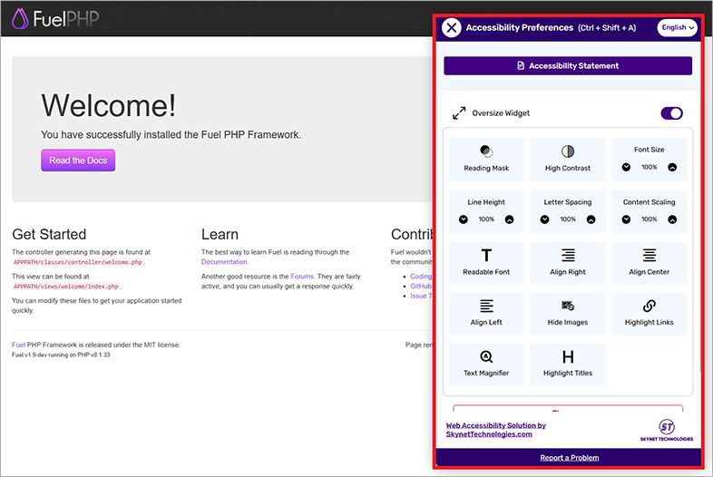 fuelphp ada website accessibility