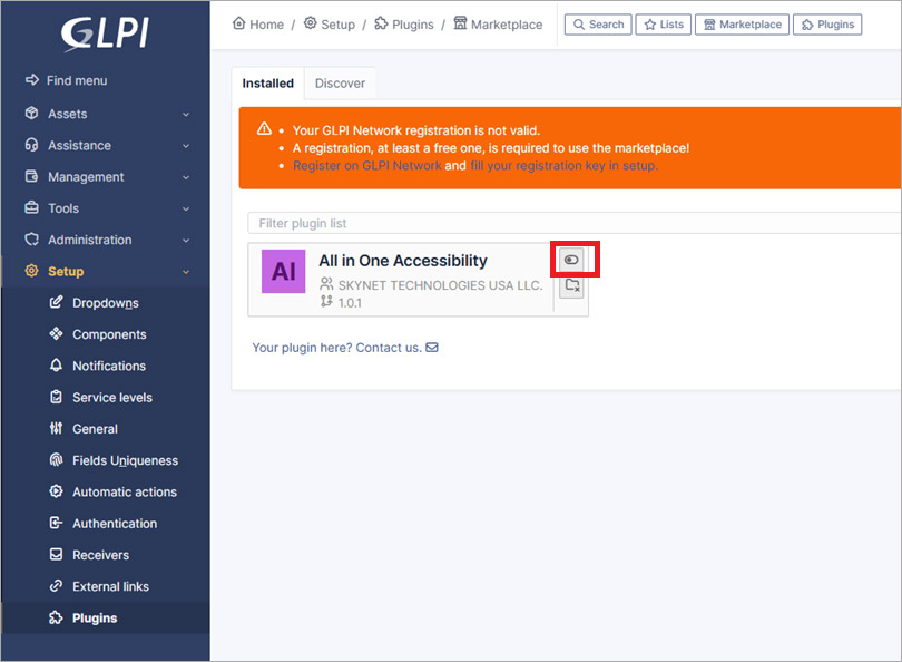 glpi ada website accessibility