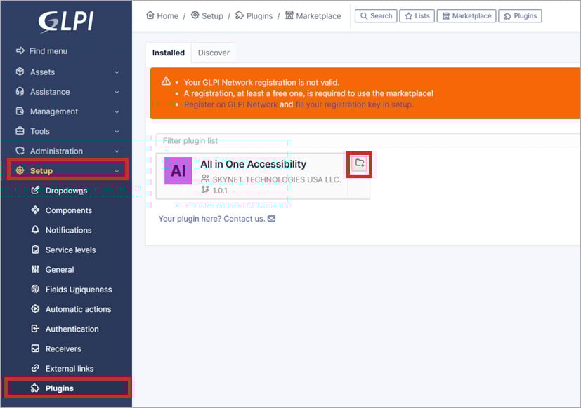 glpi wcag web accessibility