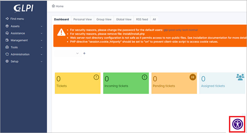 glpi wcag website accessibility