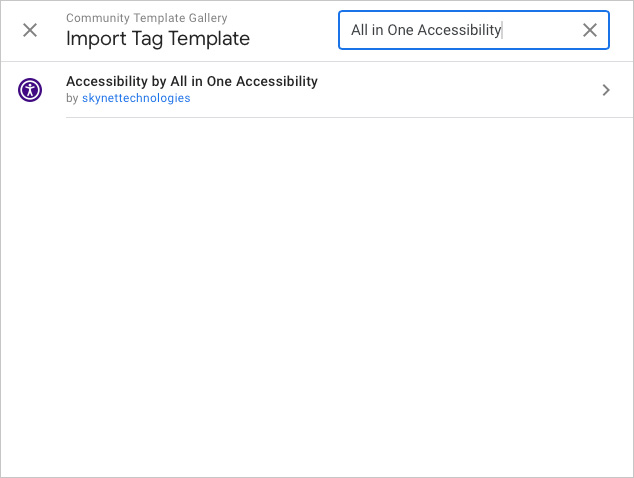 google-tag-manager all in one accessibility