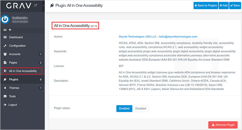 grav ada website accessibility
