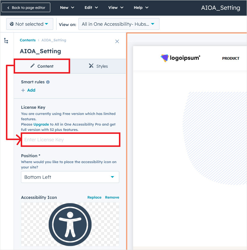 HubSpot web content accessibility