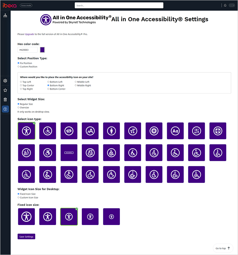 accessible ibexa website design