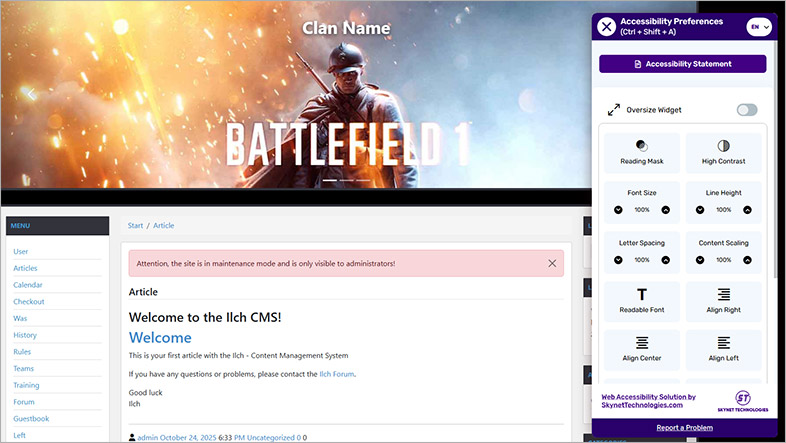 ilchcms ada website accessibility