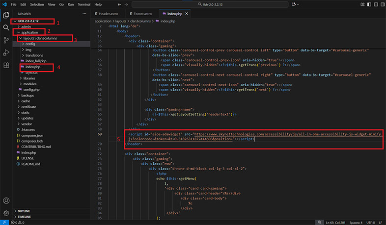 ilchcms website accessibility remediation