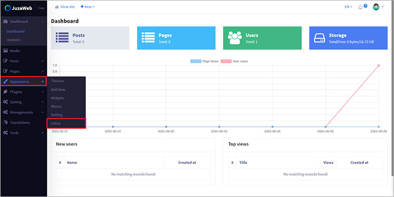 juzaweb website accessibility remediation