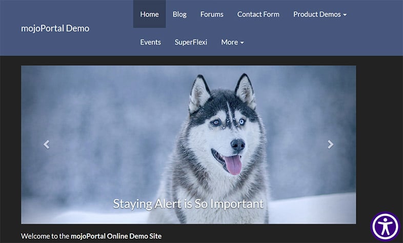 mojoportal all in one accessibility