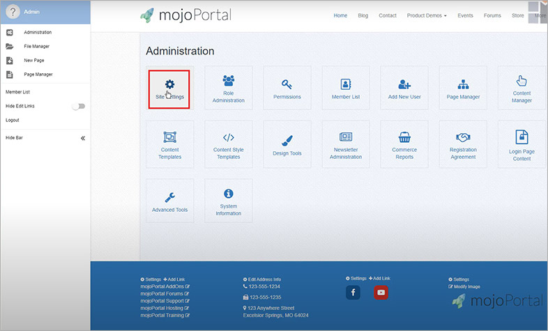 mojoportal website accessibility remediation