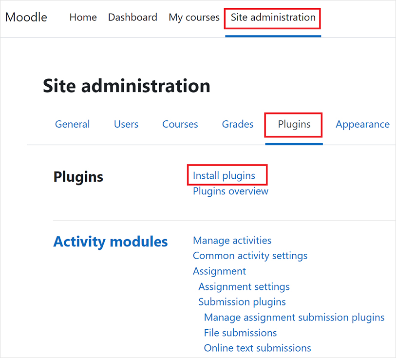 Enable Moodle website accessibility