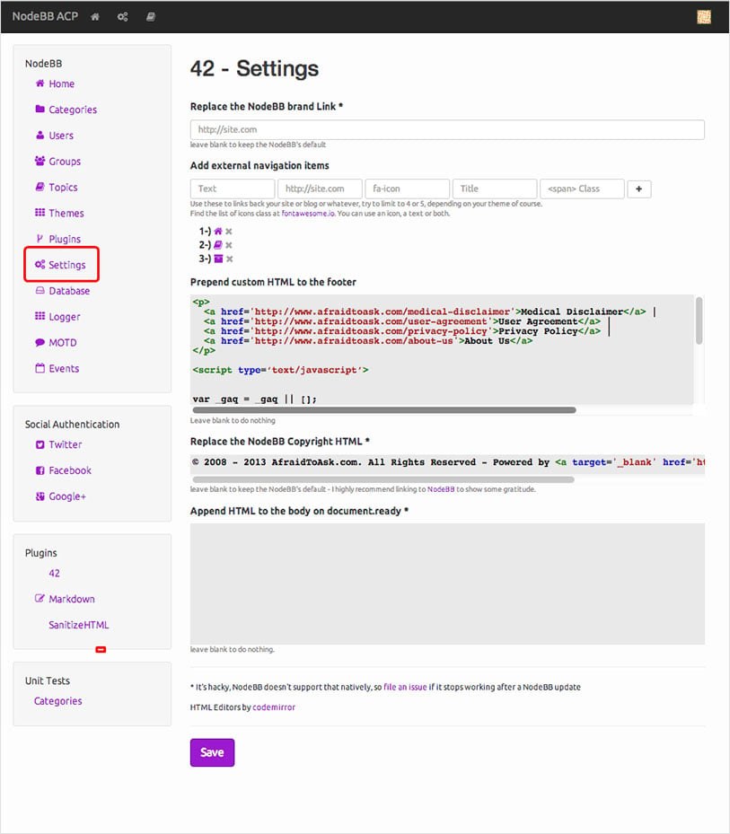 nodebb website accessibility remediation