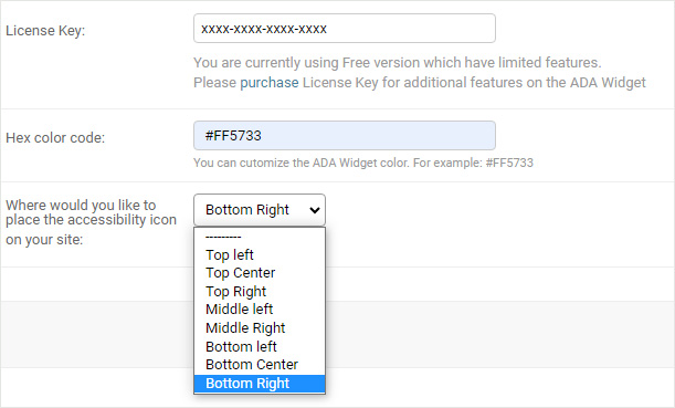 ada wcag accessibility integration