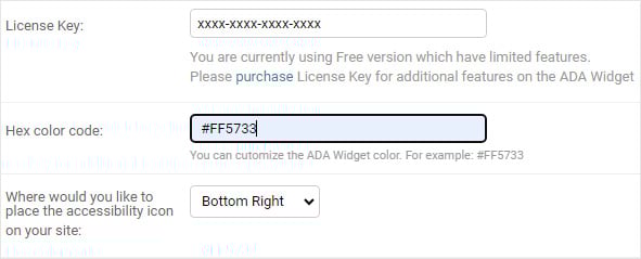 ada wcag accessibility integration