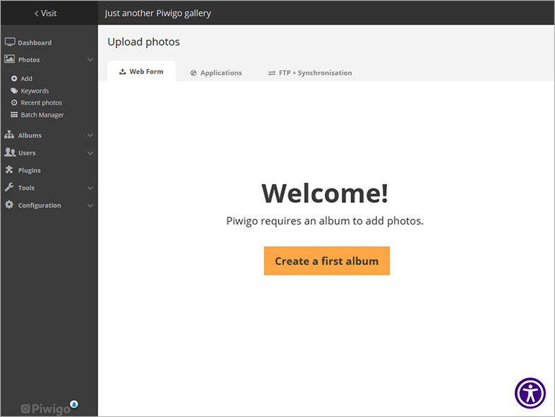 piwigo wcag web accessibility