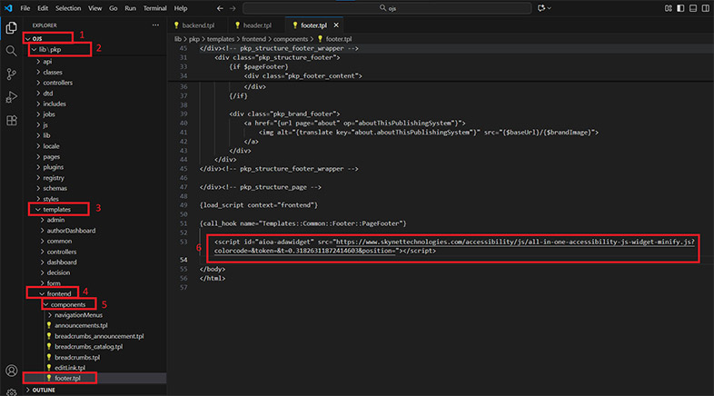 pkp website accessibility remediation