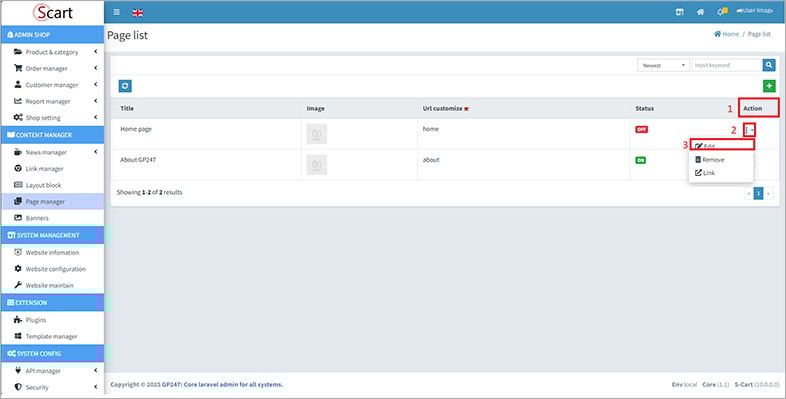 s-cart wcag web accessibility
