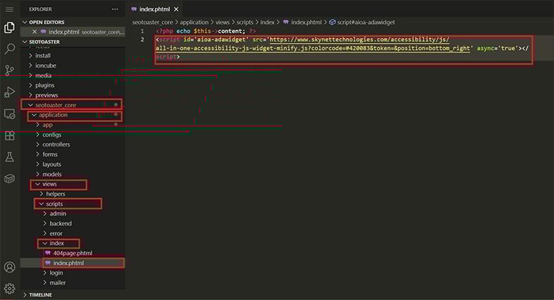seotoaster website accessibility remediation